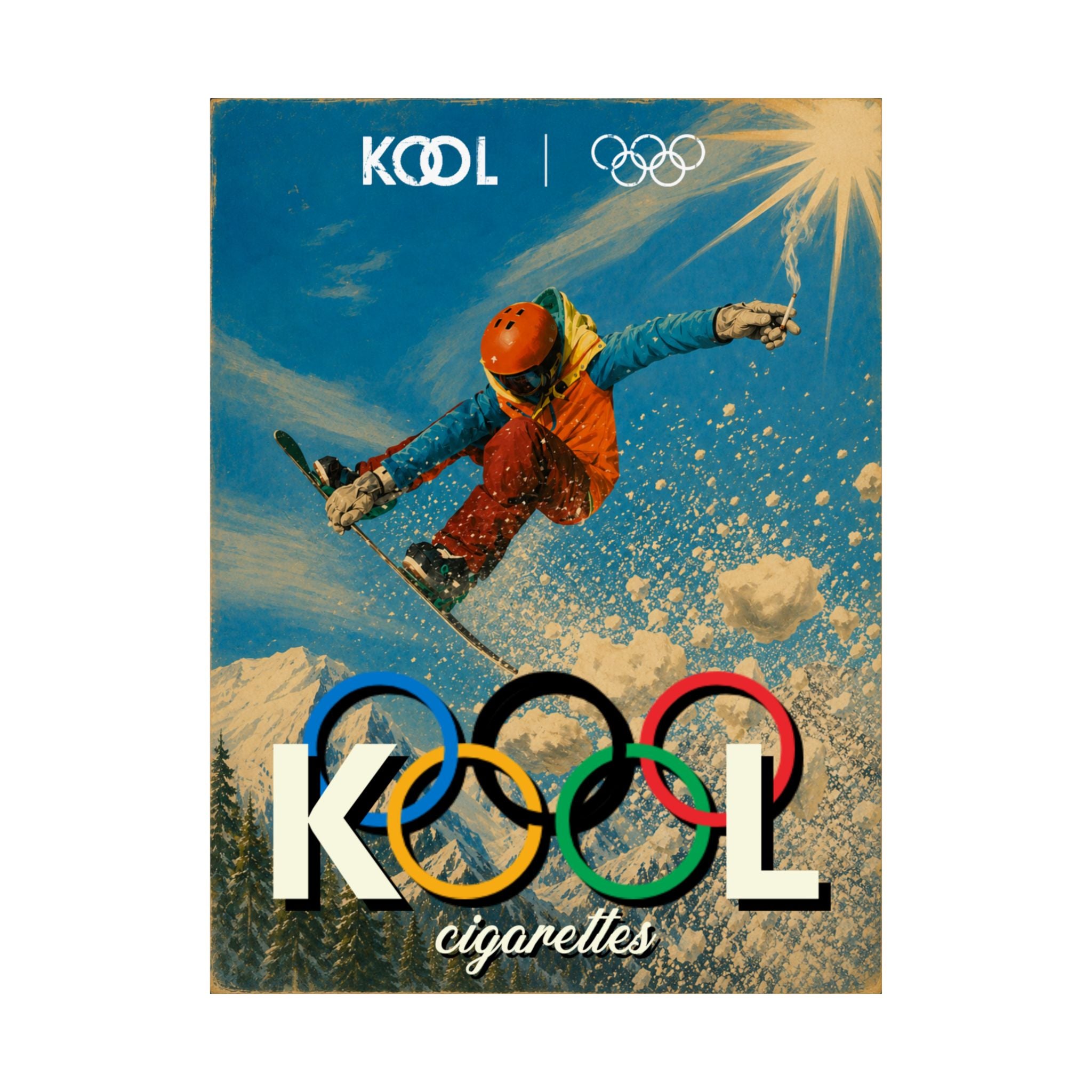 KOOL Ciggerates X Olympics T-shirt Vintage Worn Quality