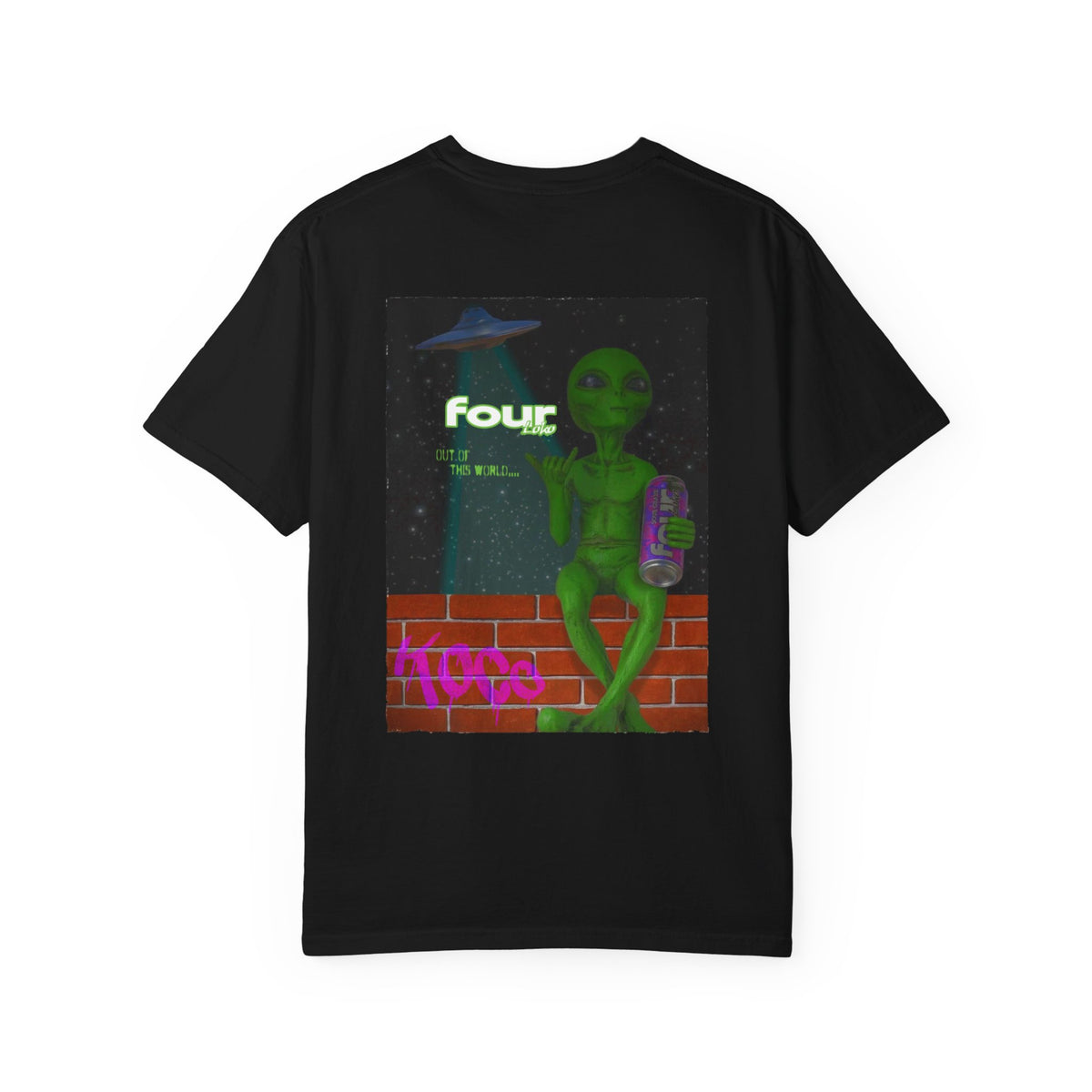 Four LOKO Alien Chilling Vintage T-shirt Worn Vintage Quality
