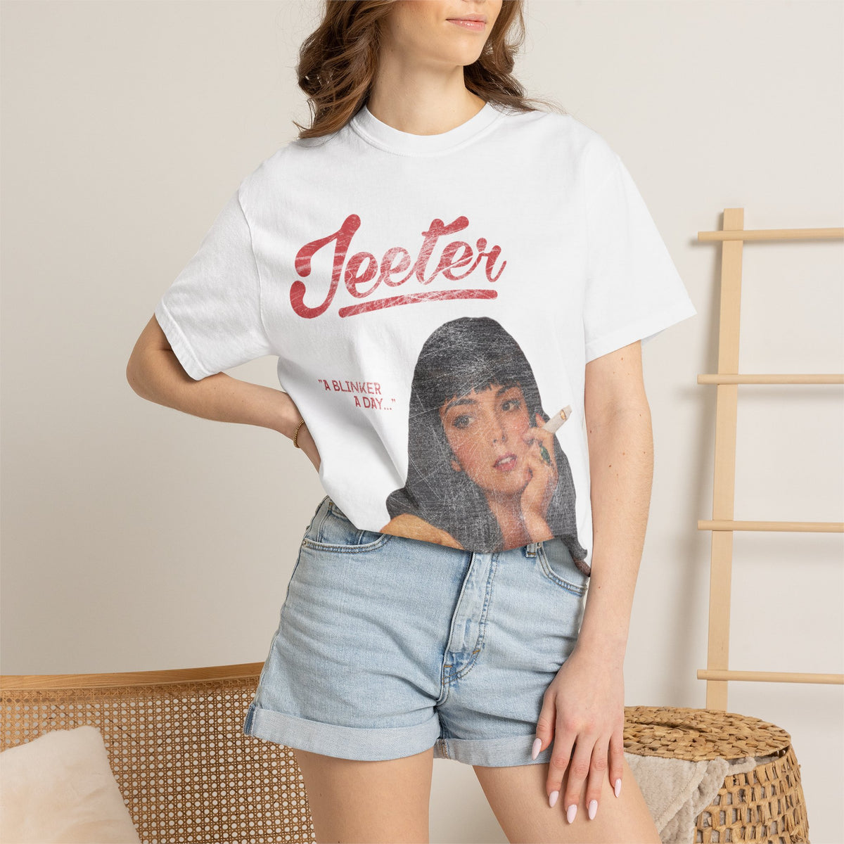 JEETER "A Blinker A Day" Rare Vintage T-Shirt Worn Qaulity