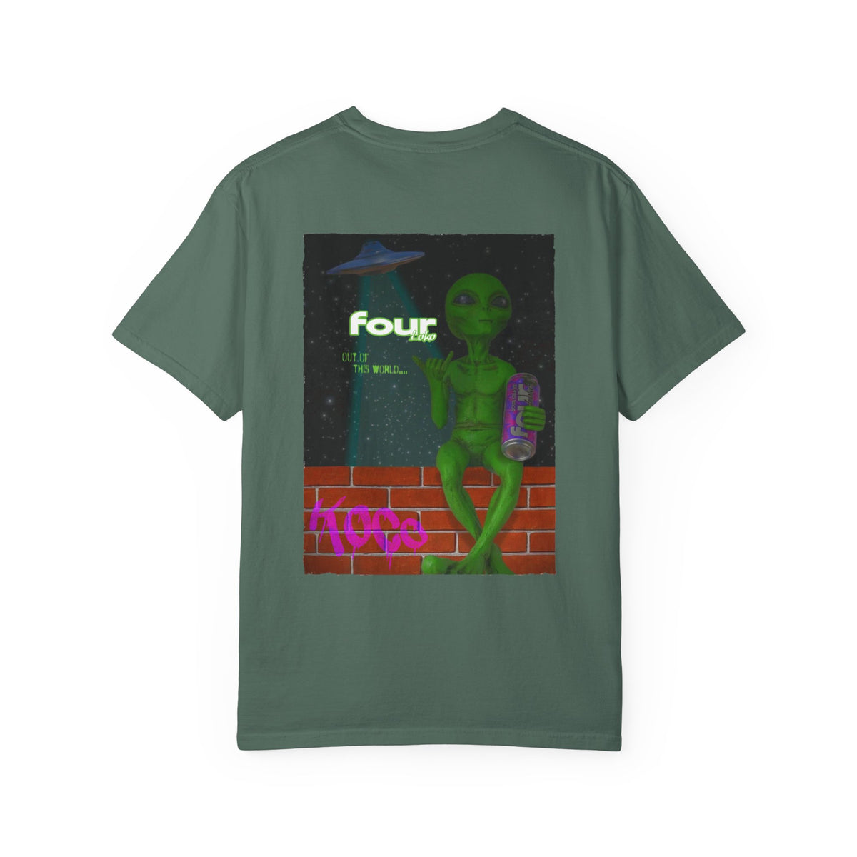 Four LOKO Alien Chilling Vintage T-shirt Worn Vintage Quality