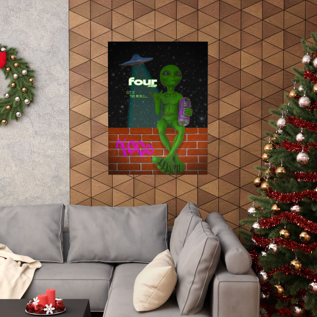 The Four Loko Alien Poster