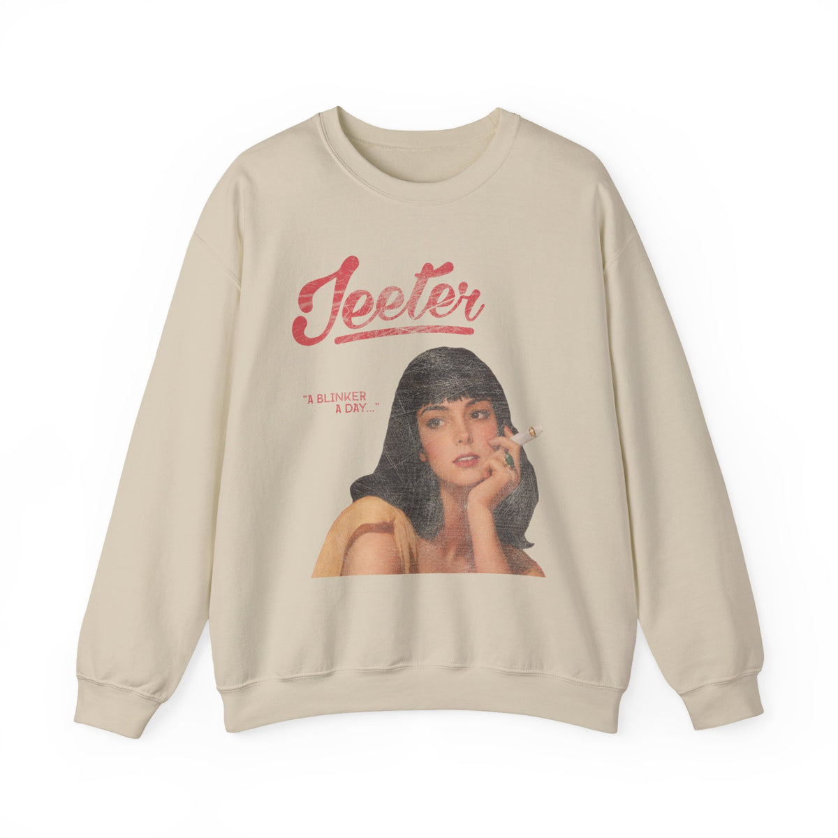 JEETER "A Blinker A Day" Rare Vintage Sweatshirt Worn Qaulity