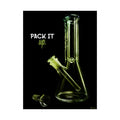 Pack It Up Bong Art Poster GREEN